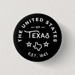 The United States of Texas Button / Pin