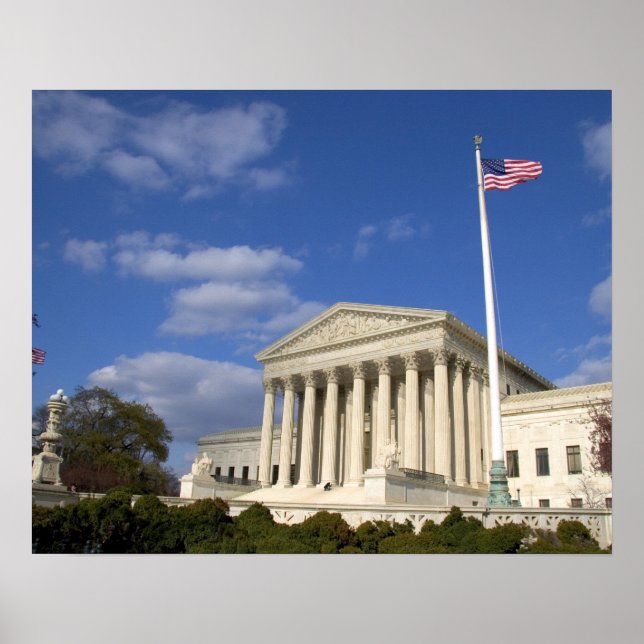 The United States Supreme Court Building in Poster (Front)