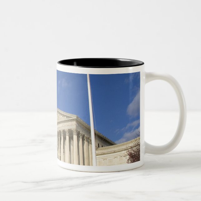 The United States Supreme Court Building in Two-Tone Coffee Mug (Right)