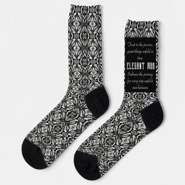 The Unity of Black & White Socks (Left)