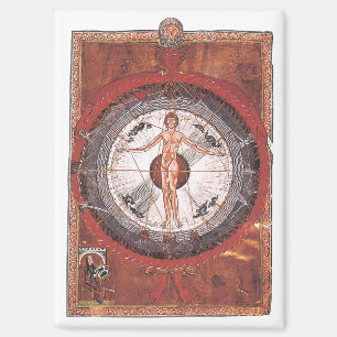 The Universal Man - Hildegard von Bingen Magnet