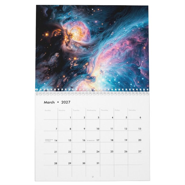 The universe calendar (Mar 2027)