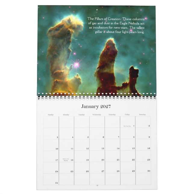 The Universe Calendar (Jan 2027)