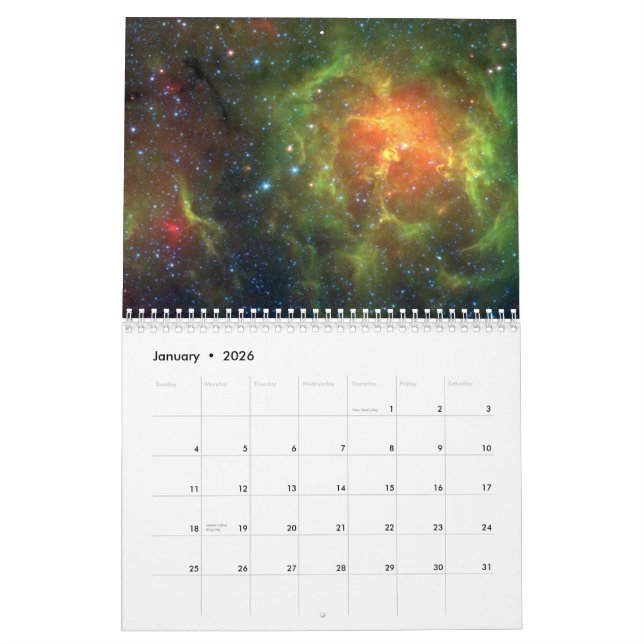 The Universe Calendar (Jan 2026)