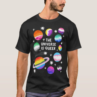 The Universe Is Queer Planets Rainbow Lgbt T-Shirt