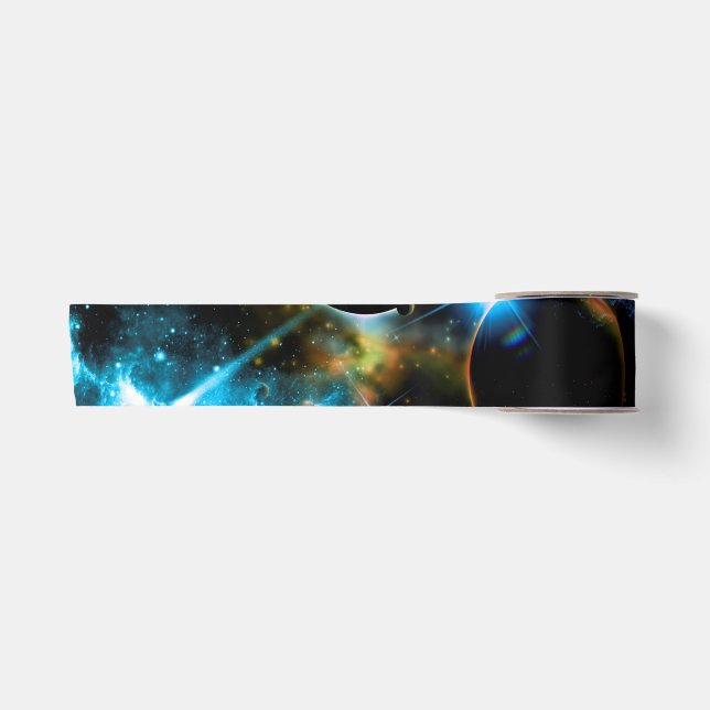 The universe of planets satin ribbon (Front)