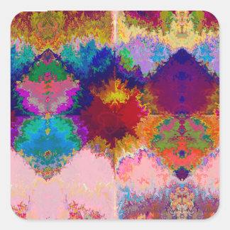 the universe square sticker