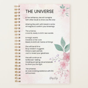 The Universe - Uplifting Empowerment Poem Planner