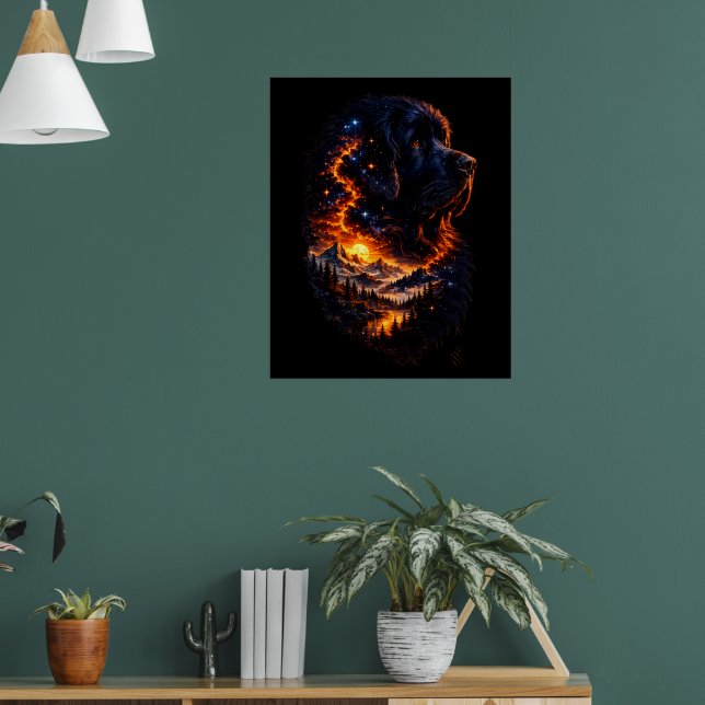 The Universe Within a Newf Poster (Living Room 1)