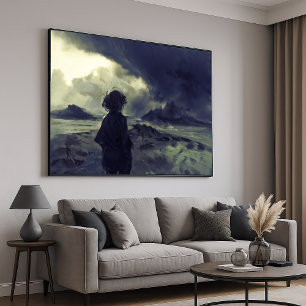 The Unknown Journey - Monochrome Impressionism Art Poster