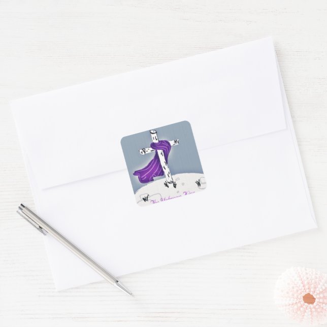 The Unknown King  Square Sticker (Envelope)
