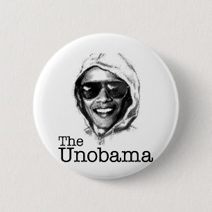 The UnObama - Obama Unabomber evil twin 6 Cm Round Badge