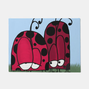 The Unrequited Love Ladybug Illustration Doormat