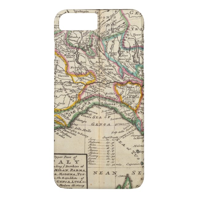 The upper part of Italy Case-Mate iPhone Case (Back)