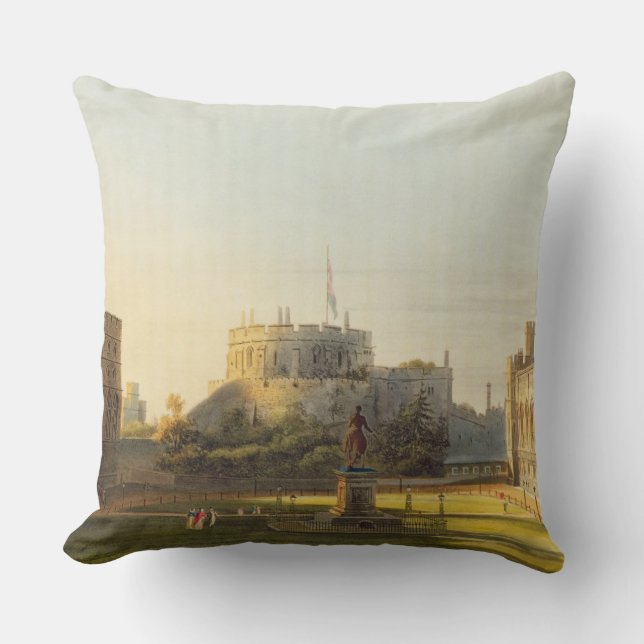 The Upper Ward, Windsor Castle, from 'Royal Reside Cushion (Front)