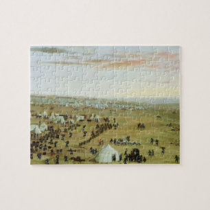The Uruguaiana Camp, Rio Grande, Brazil, 1865 (oil Jigsaw Puzzle
