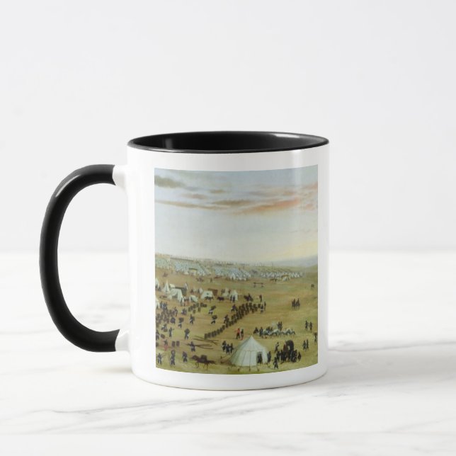 The Uruguaiana Camp, Rio Grande, Brazil, 1865 (oil Mug (Left)
