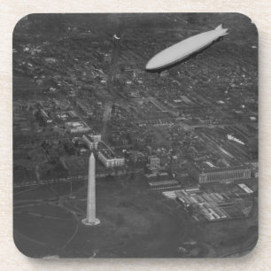 The US Airship 'USS Los Angeles' ZR3 flying over Coaster