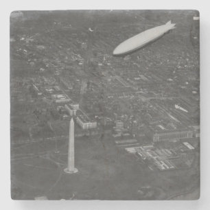 The US Airship 'USS Los Angeles' ZR3 flying over Stone Coaster