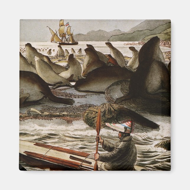 The US Dragon in an Expedition, George Catlin Magnet (Front)