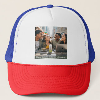 The US national Smile day Trucker Hat, Hat