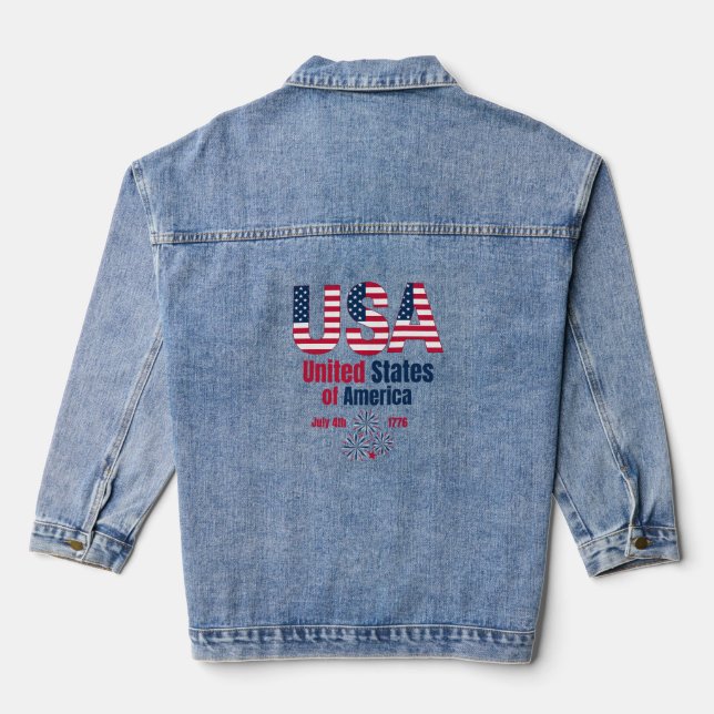The USA 1776 Denim Jacket (Back)