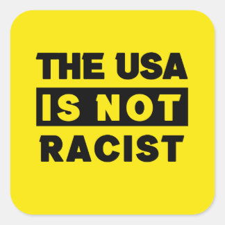 The USA is NOT racist Square Sticker