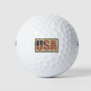 The USA stamp Golf Balls
