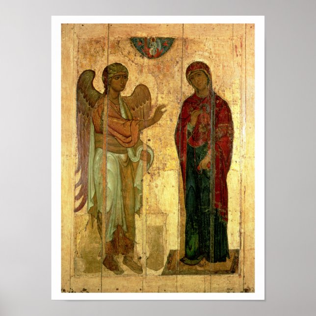 The Ustiug Annunciation, c.1130-40 (tempera on pan Poster (Front)