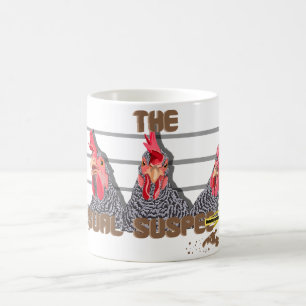 The usual CHICKEN suspects—Barred Rock Hens Coffee Mug