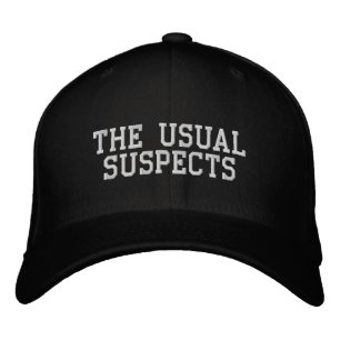 'The Usual Suspects' Fun Gift Wedding Photographs Embroidered Hat