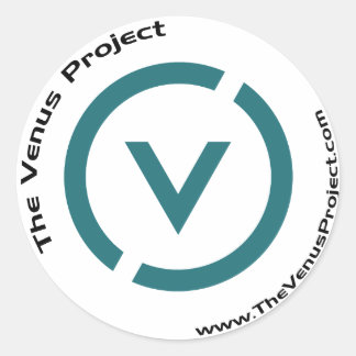 The V Classic Round Sticker