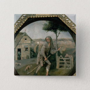 The Vagabond/The Prodigal Son, c.1510 15 Cm Square Badge