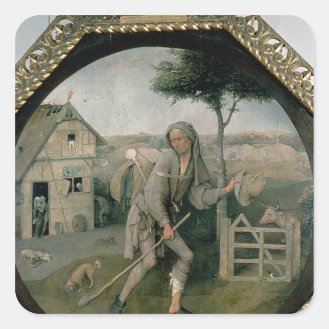 The Vagabond/The Prodigal Son, c.1510 Square Sticker (Front)