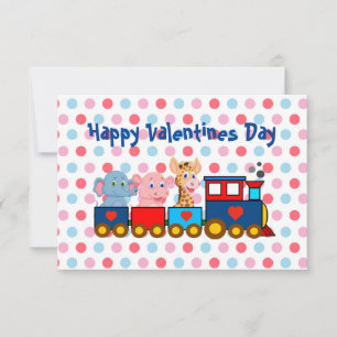 The Valentine Train Child's Valentine Card