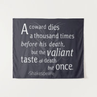 The Valiant die but once Shakespeare