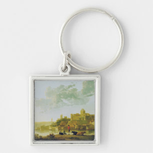 The Valkhof at Nijmegen by Aelbert Cuyp Key Ring