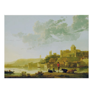 The Valkhof at Nijmegen by Aelbert Cuyp Poster