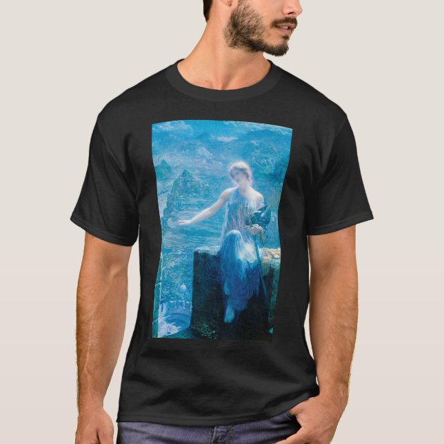 The Valkyrie's Vigil by Edward Robert Hughes T-Shirt (Front)