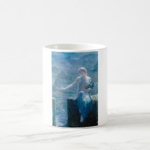 The Valkyrie's Vigil (Elegant Lady in a Castle) Coffee Mug