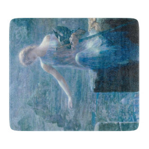 The Valkyrie's Vigil (Elegant Lady in a Castle) Cutting Board