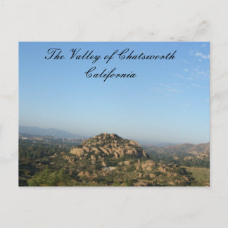 The Valley of Chatsworth California Postcard