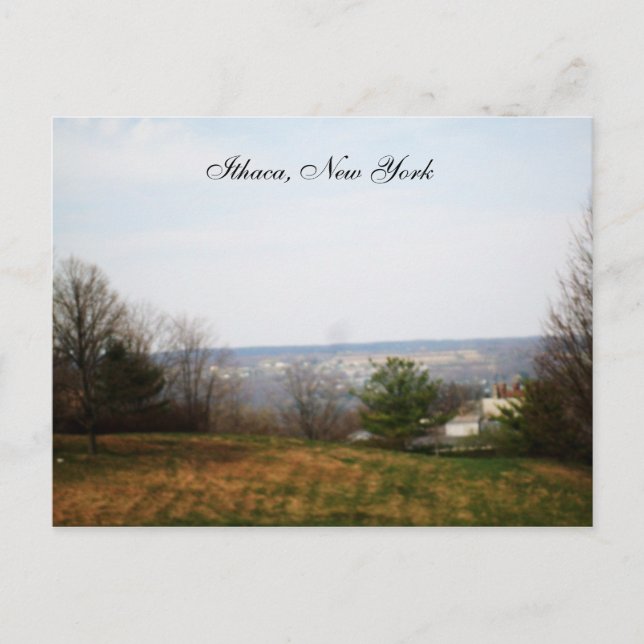 THE VALLEY OF ITHACA, NEW YORK postcard (Front)