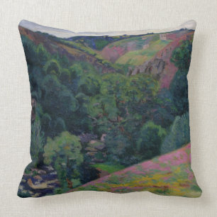 The Valley of the Sedelle, 1897 (oil on canvas) Cushion