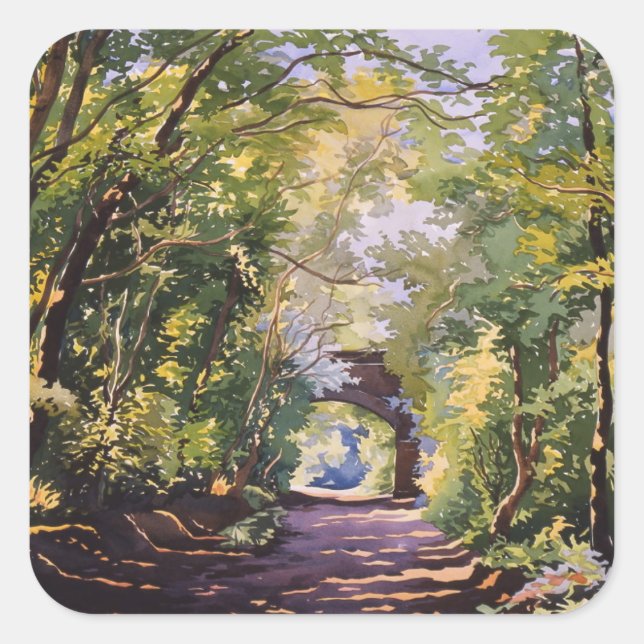 The Valley Walk Sudbury 2001 Square Sticker (Front)