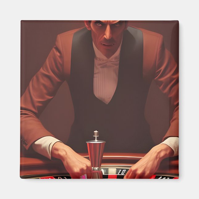 The Vampire Casino Dealer Magnet (Front)