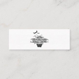 The vampire cat have canine - Choose back colour Mini Business Card