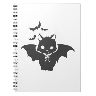 The vampire cat have canine - Choose back colour Notebook