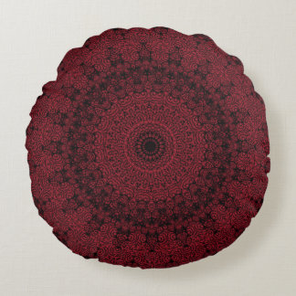 The Vampire Mandala Round Cushion
