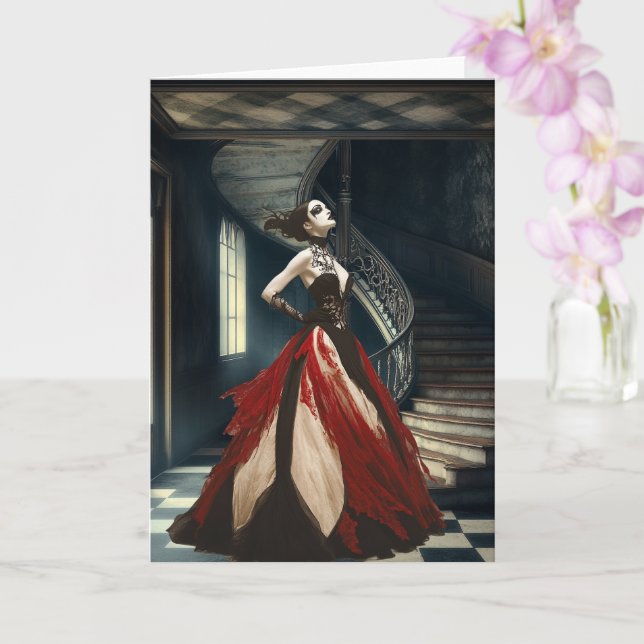 The Vampire Queen | Surreal Art Card (Orchid)